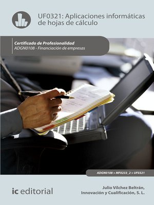 cover image of Aplicaciones informáticas de hojas de cálculo. ADGN0108